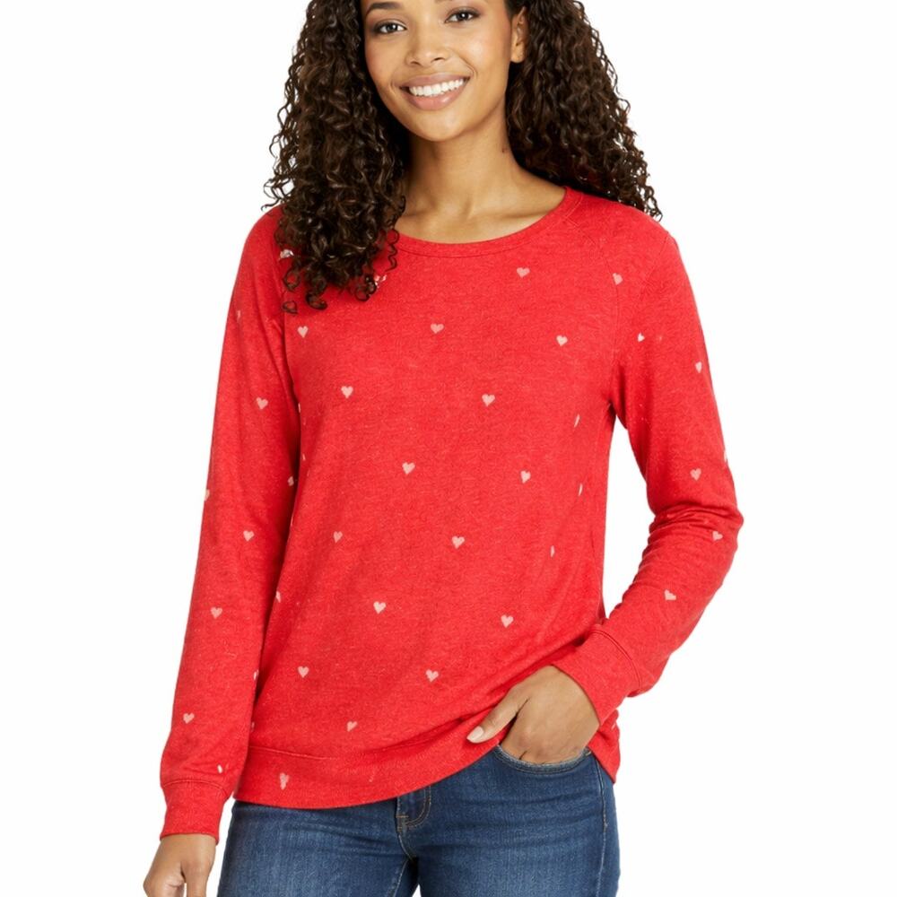 NWT Buffalo David Bitton Cozy Heart Top Women S